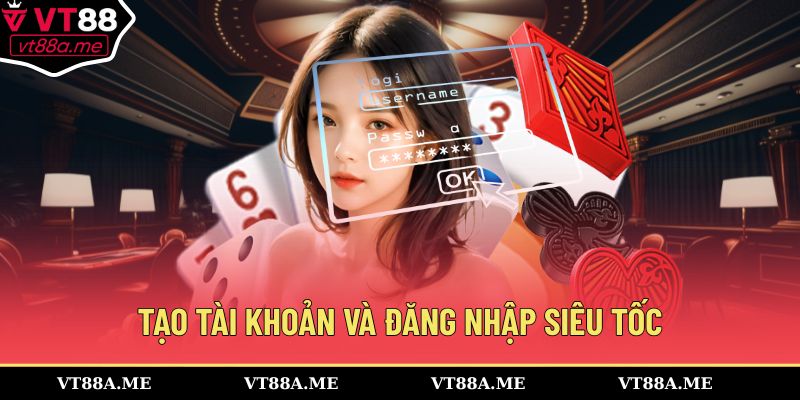 Tạo tài khoản và đăng nhập siêu tốc